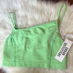 Urban Outfitters Ribbed Asymmetrical Crop Top